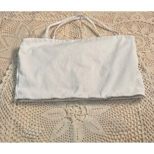 Forever 21 Tube‎ Top Cropped Cami Spaghetti Strap White Size Medium
